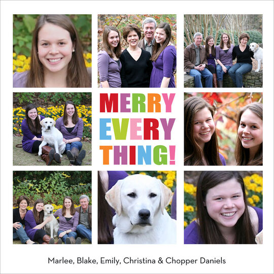 Merry Squares Holiday Photo Cards